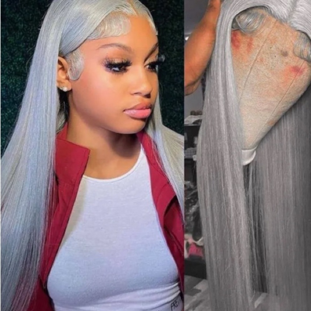 🆕 EXCLUSIVE Y2K 13x6 PLATINUM HUMAN HAIR WIG